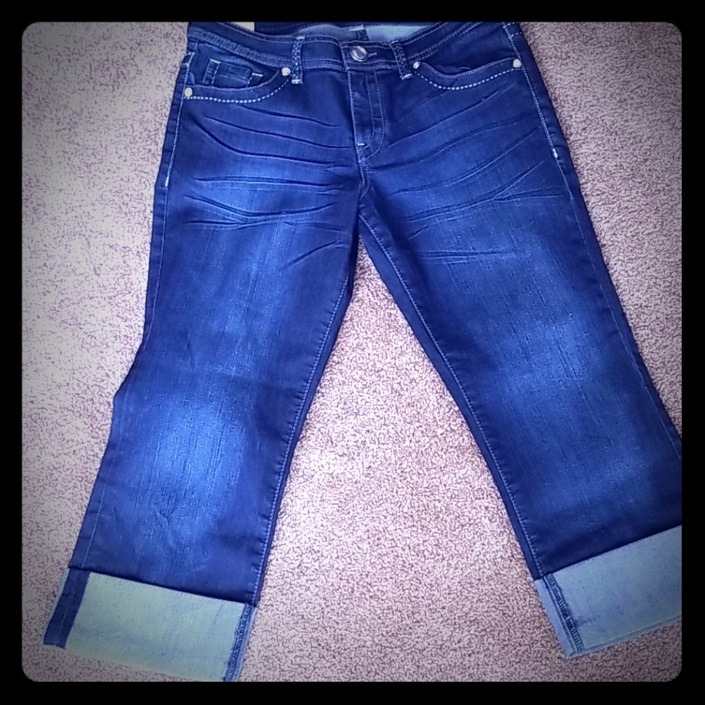 Jean crop pants